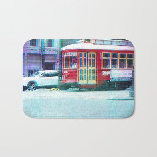 Streetcar on Canal Street Bath Mat