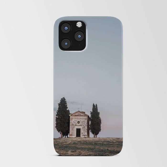 Chapel Cypress Trees Tuscany Italy iPhone Card Case