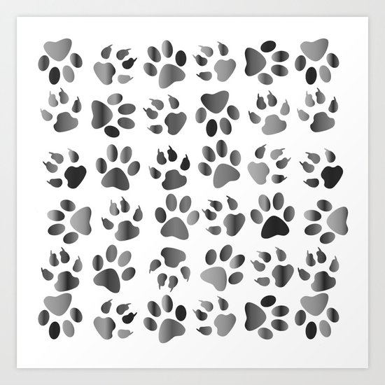 Muddy Paws Art Print