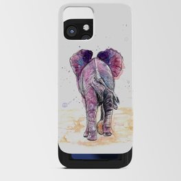 Pink Elephant on Parade iPhone Card Case