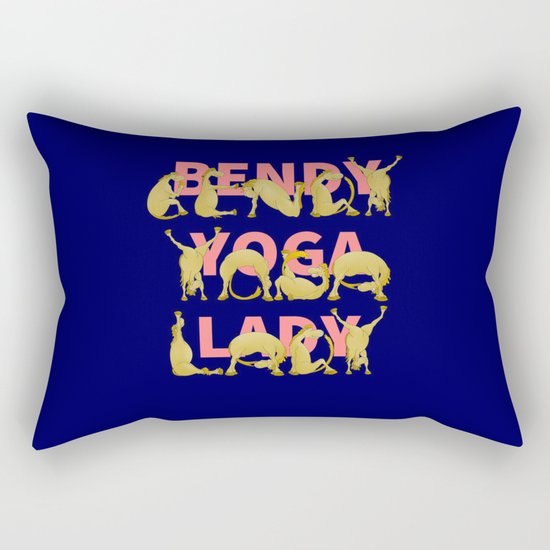Yoga Pony Rectangular Pillow