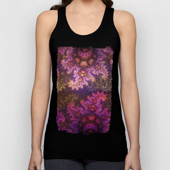 Dragon spirals ans Spheres in autumn colors Unisex Tank Top