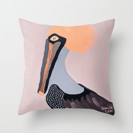 Bird Ego Throw Pillow