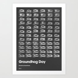 A MOVIE POSTER A DAY: GROUNDHOG DAY. Art Print