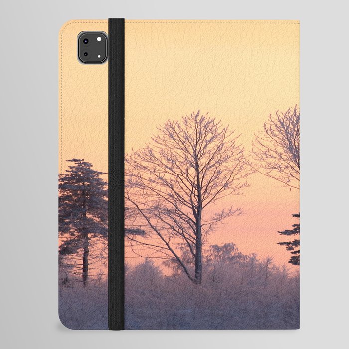 Winter Trees Sundown Atmosphere #decor #society6 #buyart iPad Folio Case