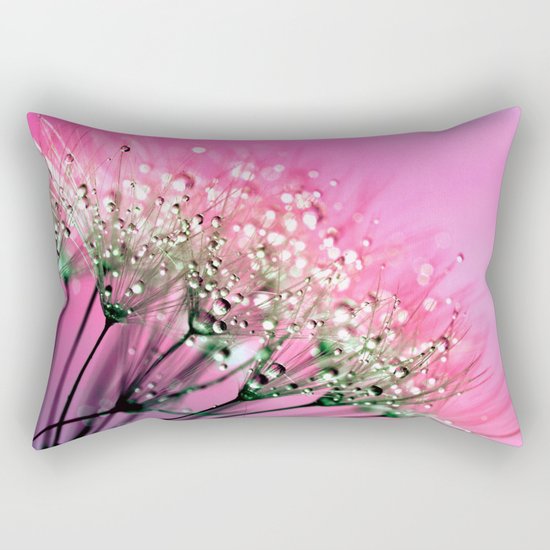 Pink Diamond Dew Rectangular Pillow