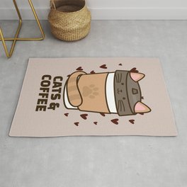 Cats and Coffee Rug