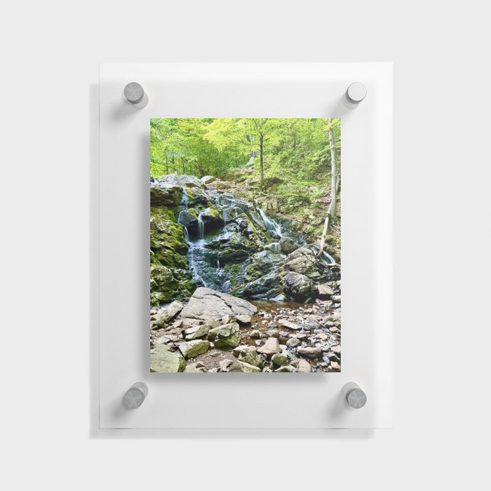 Waterfall in the Valley Floating Acrylic Print