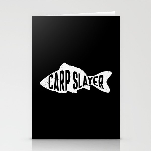 Carp Slayer Fishing Stationery Cards
