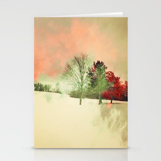Winter Settlement Stationery Cards