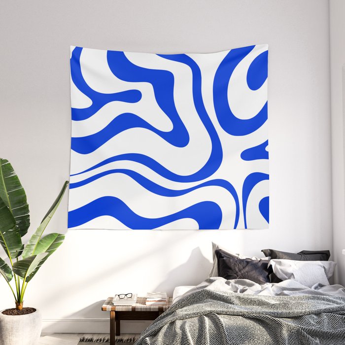 Blue and white best sale tapestry