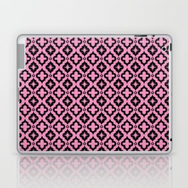Pink and Black Ornamental Arabic Pattern Laptop Skin