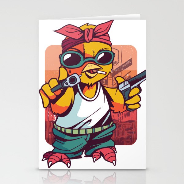 Gangster chick Stationery Cards