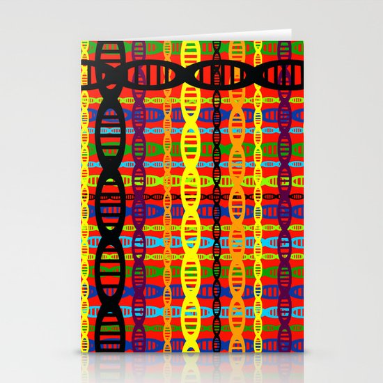 DNA Plaid Stationery Cards