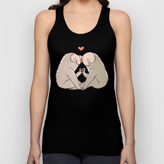 Sloth Kisses Unisex Tank Top