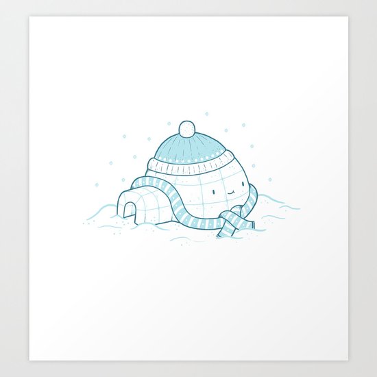 Igloo Art Print
