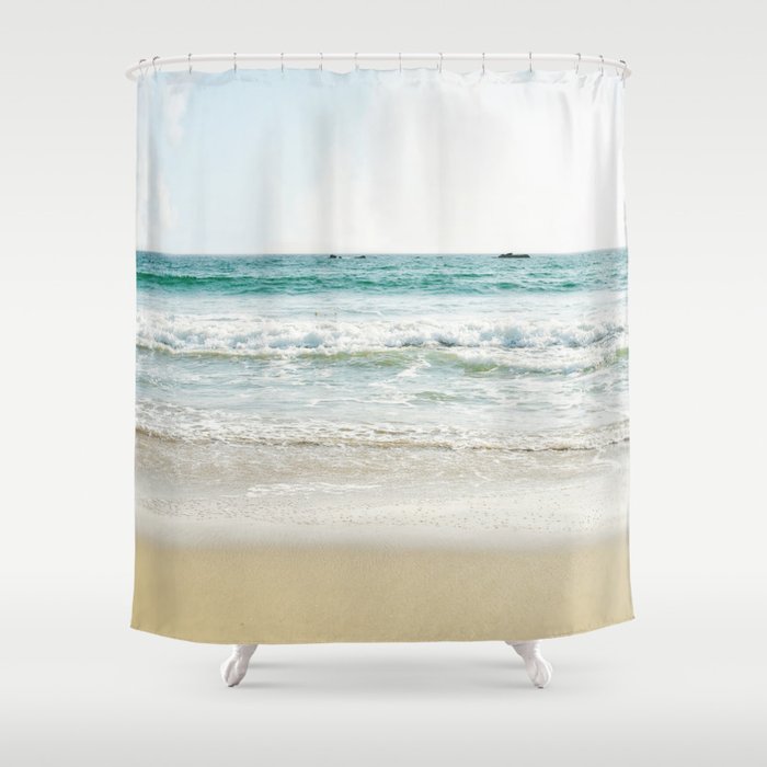 The Beach Shower Curtain By, Beach Shower Curtain Bed Bath And Beyond