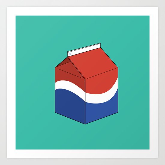 Pepsi in a box Art Print