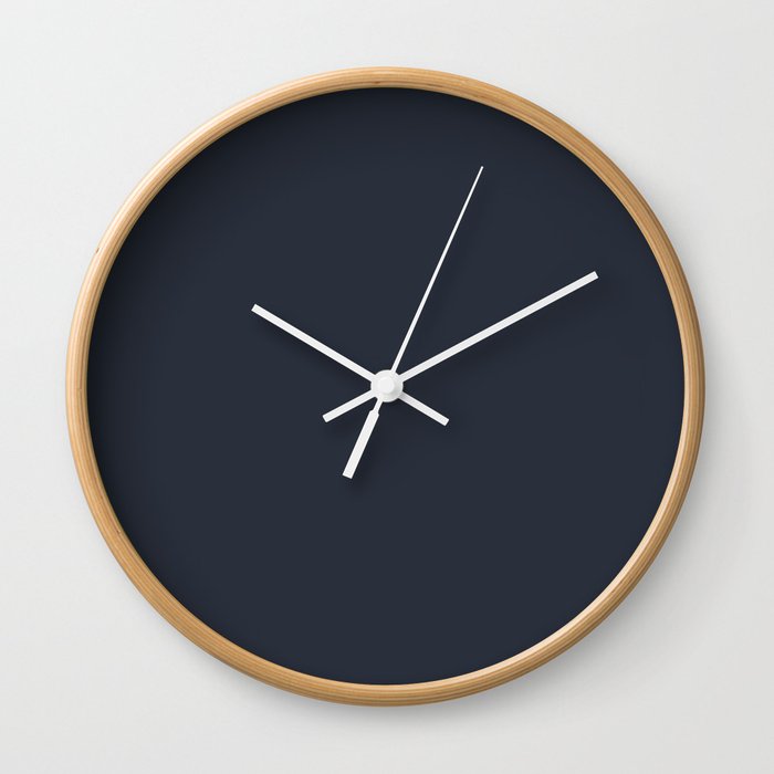 Dark Navy Blue Pairs With Jolie Classic Navy Blue 2020 Color of the Year Wall Clock