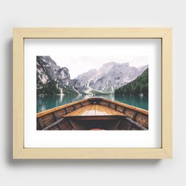 Mountain Lake Recessed Framed Print