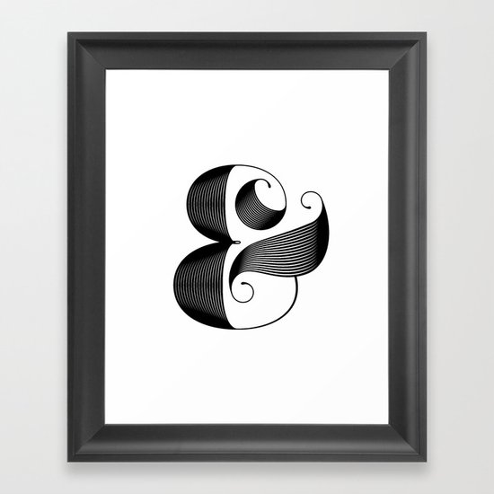 Ampersand Framed Art Print