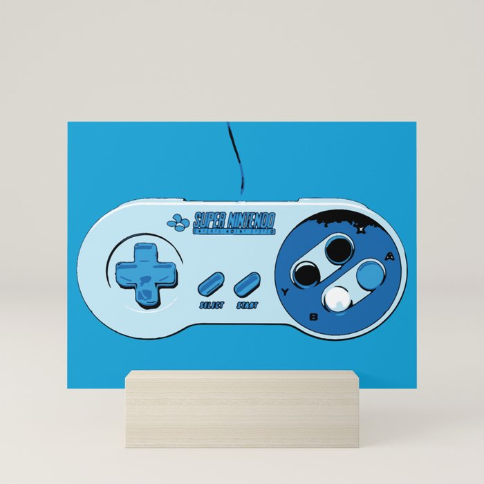 Super Nintendo Controller Mini Art Print By E Maniak Society6