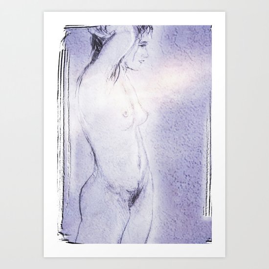 Blue Nude Art Print