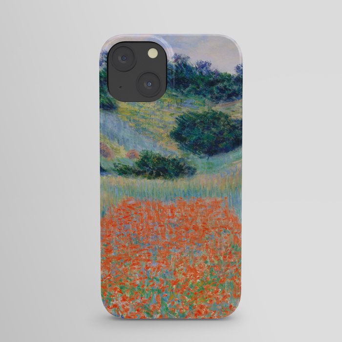 Poppy Field in a Hollow near Giverny Claude Monet iPhone Case