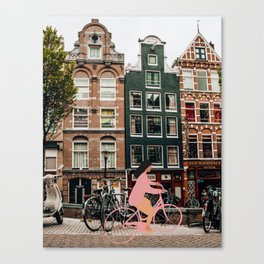 Bike Ride in Amsterdam Canvas Print