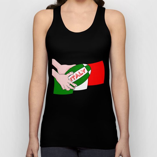 Rugby Italy Unisex Tank Top