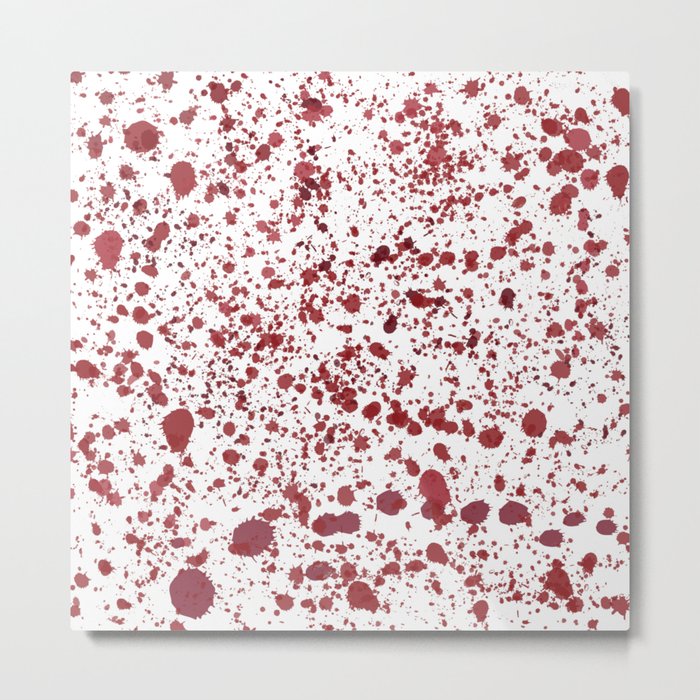 Blood Spatter Metal Print