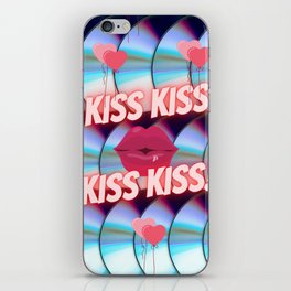KISS KISS ON CDs! iPhone Skin