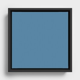 Blue Orchid Framed Canvas