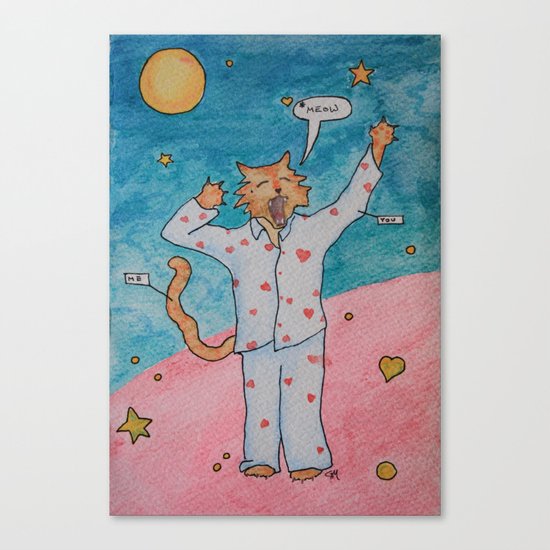 Cat's Pajamas Canvas Print