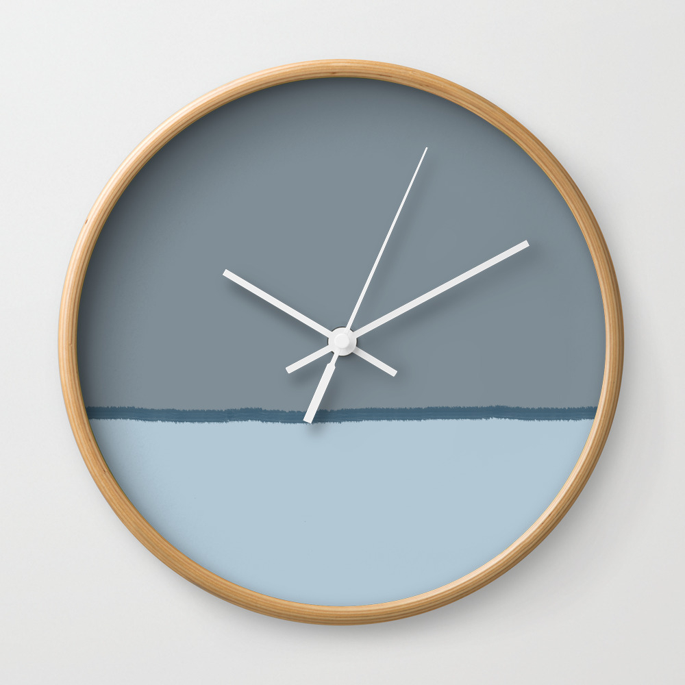 Tricolore Baby Blue Gray Dark Cyan Brush Line Wall Clock By Marilenaxiari Society6 See clock on wall stock images. tricolore baby blue gray dark cyan brush line wall clock by marilenaxiari