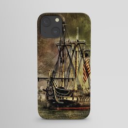 Tall ship USS Constitution iPhone Case