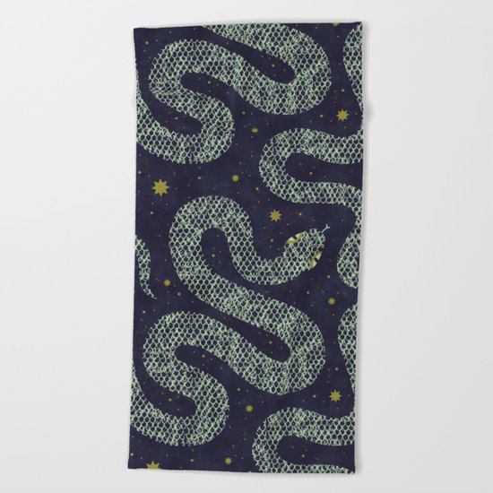 Space Serpent Beach Towel
