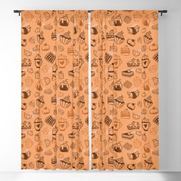 Pastries and other delicacies Blackout Curtain