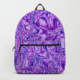 Funky purple liquid shapes Backpack