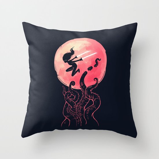 Kraken Throw Pillow