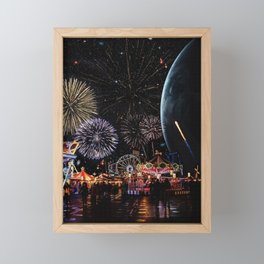 space carnival Framed Mini Art Print