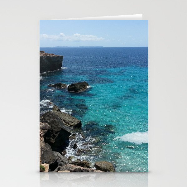 Spain Photography - Beautiful Turquoise Ocean Waves Stationery Cards