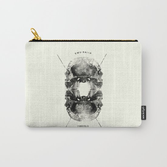 Two-Faced People Carry-All Pouch