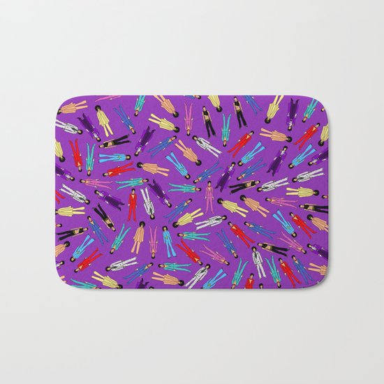 Purple Pattern 2 Bath Mat