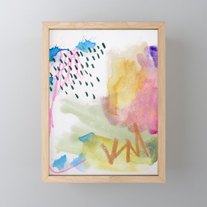 Spring Rain Framed Mini Art Print