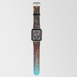 Navy Blue and Gold  Sparkle Glitter,Luxury,Shine,Girly,Glam,Trendy,Aesthetic, Apple Watch Band