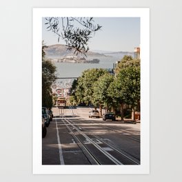 San Francisco California | Alcatraz | Cable car | Travel Photography Art Print