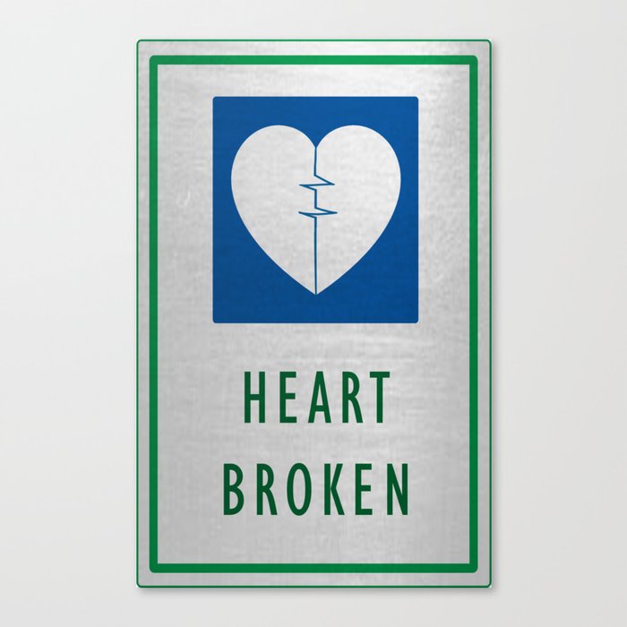 Heart Broken Canvas Print