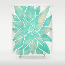 Aloe Vera – Mint Palette Shower Curtain