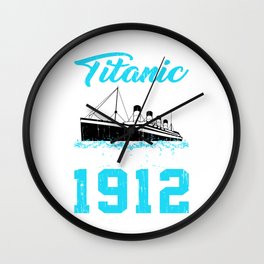 Swimmer Titanic Swim Team 1912 Swimming Wall Clock